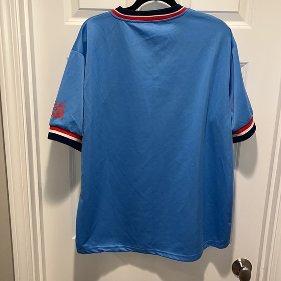 Retro St Louis Cardinals Baseball blue Pullover Jersey XL CARDS fans fanatics - Picture 5 of 5